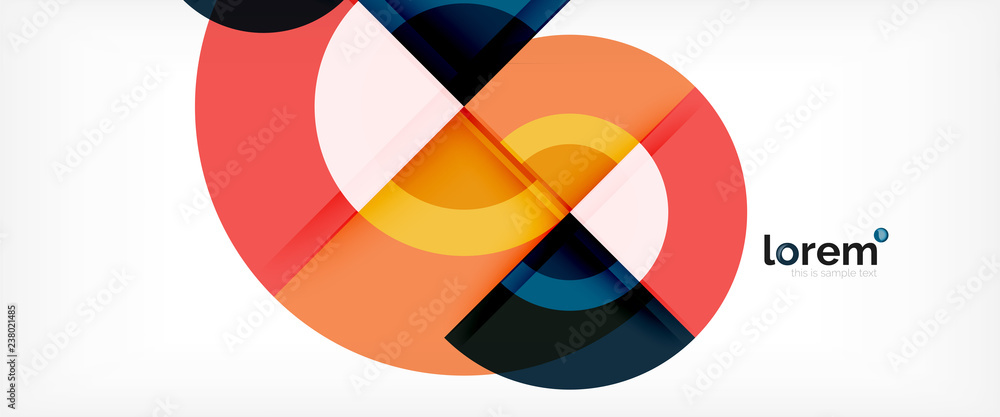 Multicolored round shapes abstract background Multicolored round shapes abstract background