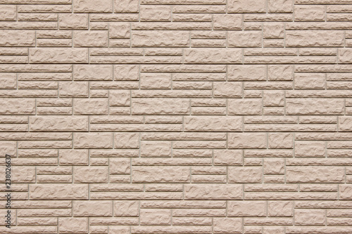 Imitation of brown plastic stone wall