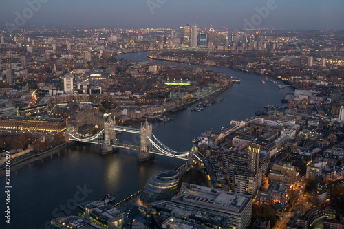 London Panorama View, River Thames and Tower Bridge © Madeleine