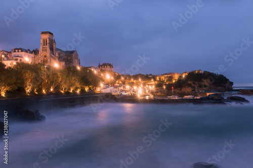 City of Biarritz with its beautiful coast and the old sea port, at the North Basque Country. © Jorge Argazkiak