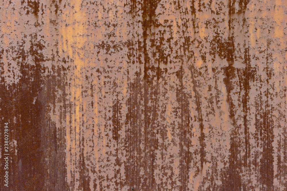 Surface of rusty sheet metal. Grunge texture.