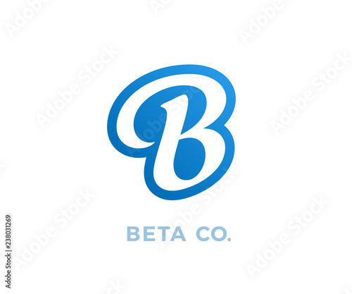 Creative B letter vector logo design. Monogram vector sign. Character logotype symbol. Icon design