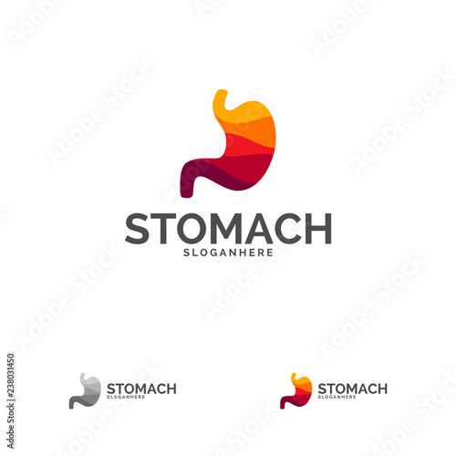 Stomach Logo Template Design Vector, Stomach Care logo Design Concept Vector