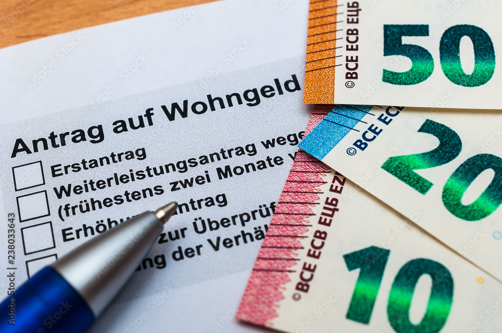 Was Braucht Man Um Wohngeld Zu Beantragen Wohngeld beantragen Stock-Foto | Adobe Stock