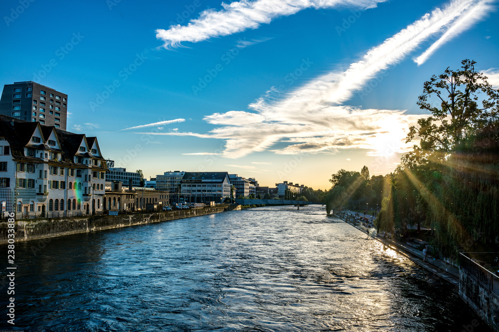 Fototapeta premium Zürich Limmat