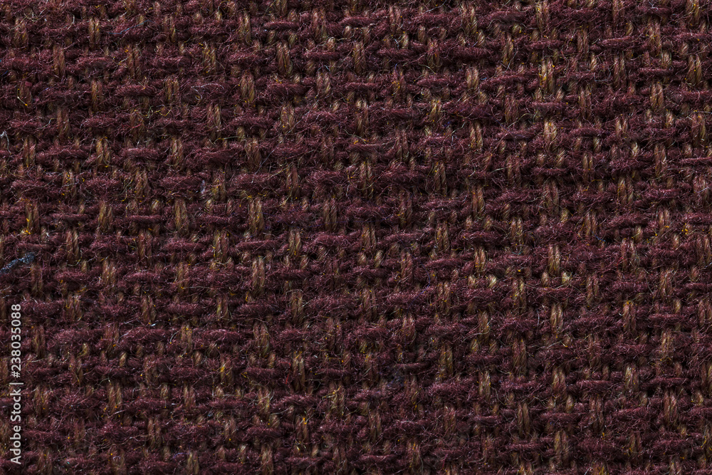 Fototapeta premium Dark fabric of cloth texture background. Detail of textile material close-up.