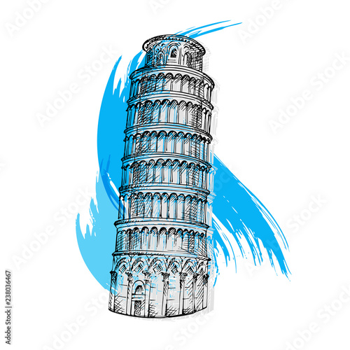 Leaning Tower of Pisa, Italy.