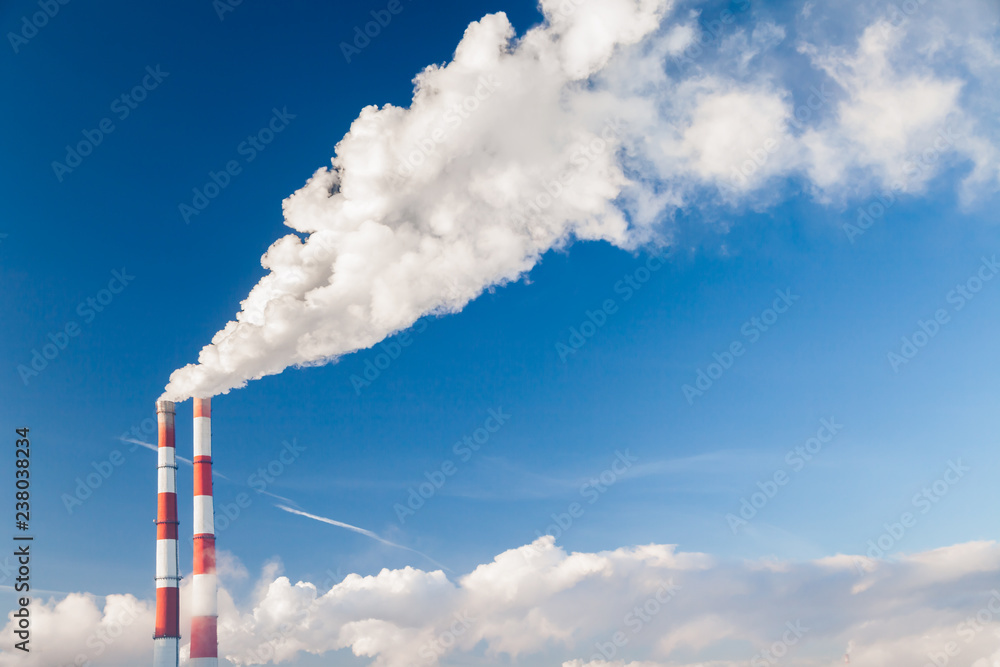Coal processing plant. smoke of pipes pollutes atmosphere of city. Concept of oil and gas processing, pollution of environment, emissions into water resources, oncological diseases, cancer Coal processing plant. smoke of pipes pollutes atmosphere of city. Concept of oil and gas processing, pollution of environment, emissions into water resources, oncological diseases, cancer