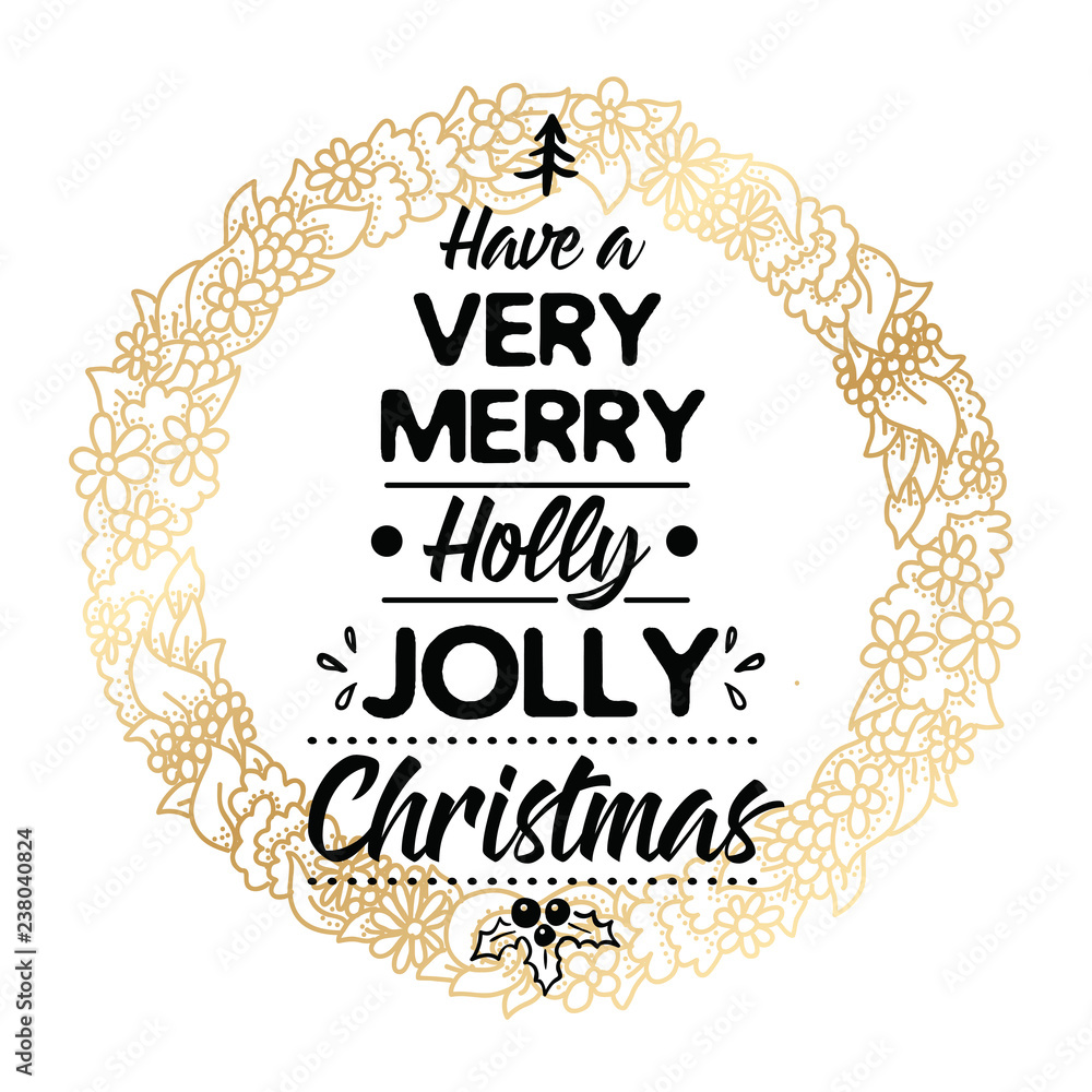 Merry Christmas typography. Merry Christmas typography.