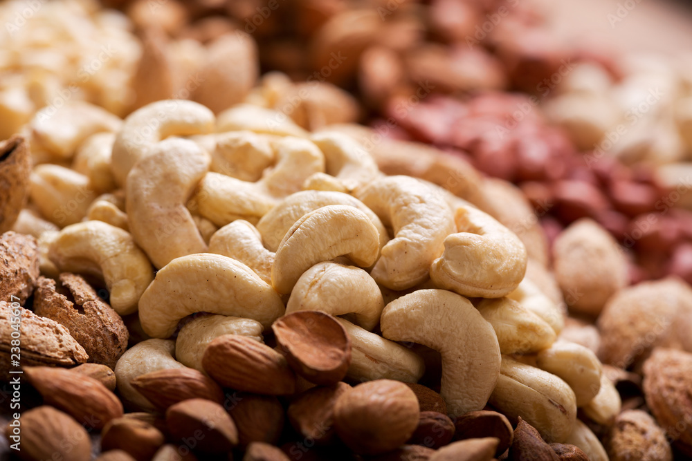 cashew nuts in a market cashew nuts in a market