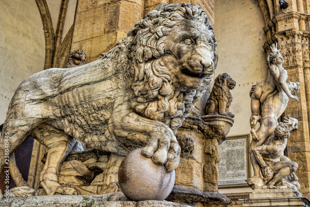 Florenz, Loggia dei Lanzi Detail