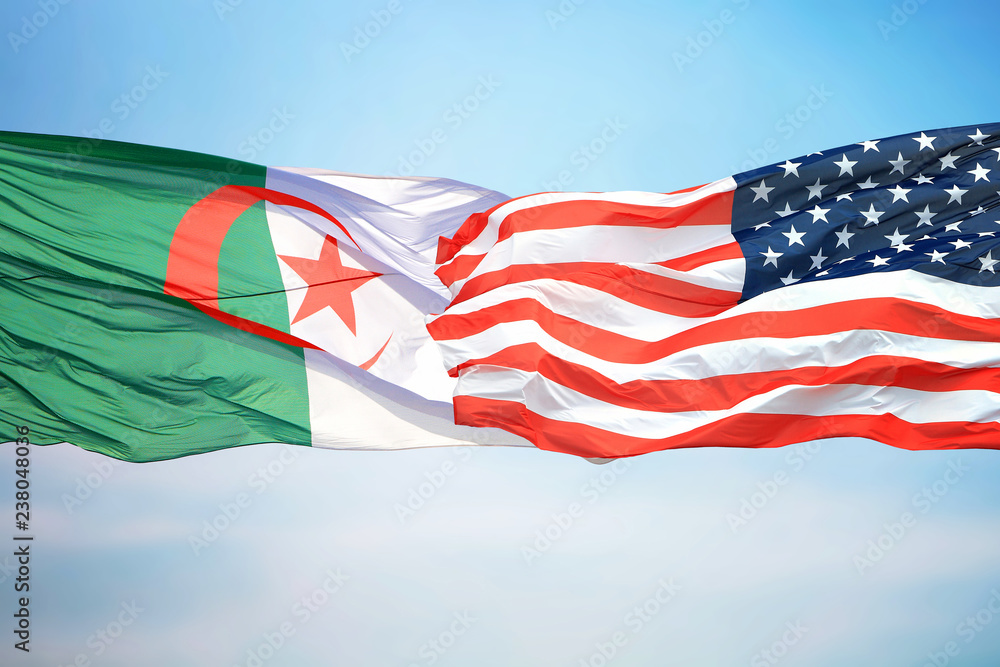 Flags Of The USA And Algeria Stock Photo Adobe Stock   1000 F 238048036 LDSIUubTTCsFgRM95GX0Qcj95nFTfcKr 