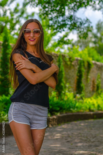 young woman in the park 