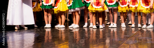 Little dancers on the stage dance