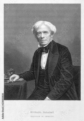 Fotografiet Portrait of the scientist Michael Faraday