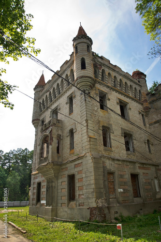 Ruins of Khrapovitsky manor at Murotsevo village near Sudogda. Russia