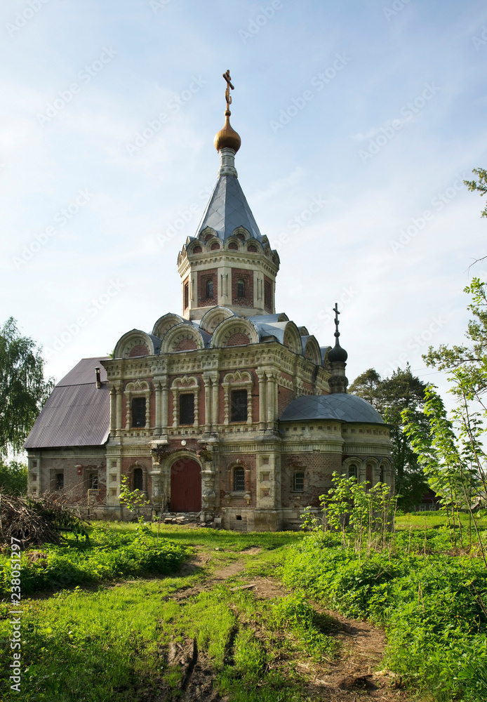 Church of Holy Martyr Queen Alexandra of Khrapovitsky manor at Murotsevo village near Sudogda. Russia