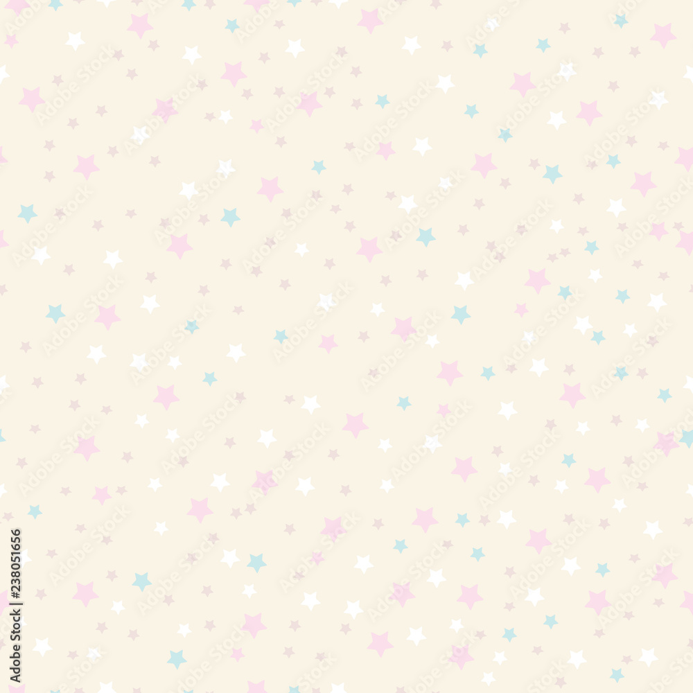 Cute stars pattern. Night sky in pastel colors. Cute stars pattern. Night sky in pastel colors.