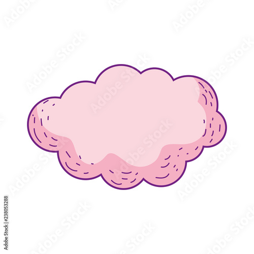 cute fairytale cloud icon