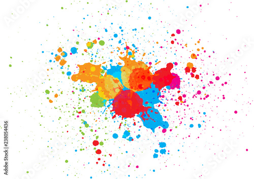 abstract splatter color background. illustration vector design
