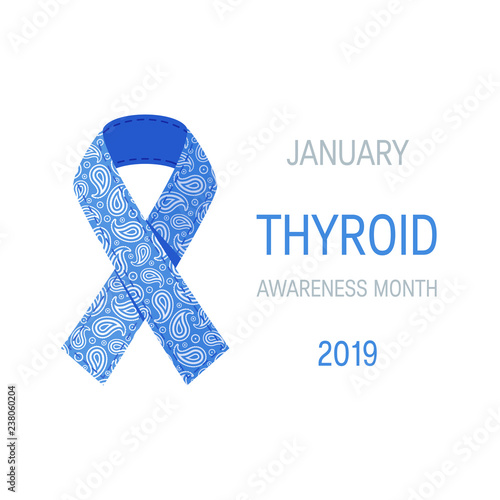 Thyroid awareness month vector concept