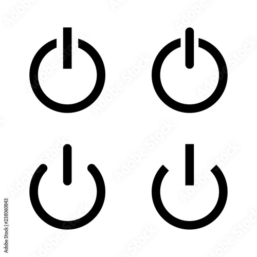 Power sign icon. Switch on symbol. Turn on, off energy