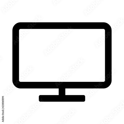 Computer Screen Desktop Icon Outline