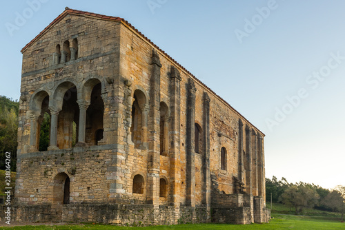 Pre-romanesque church of Santa Maria del Naranco, Oviedo, Asturias, Spain photo