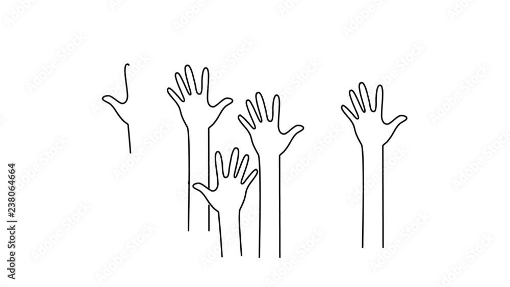Hand Raised Animation Hand Raised Animation