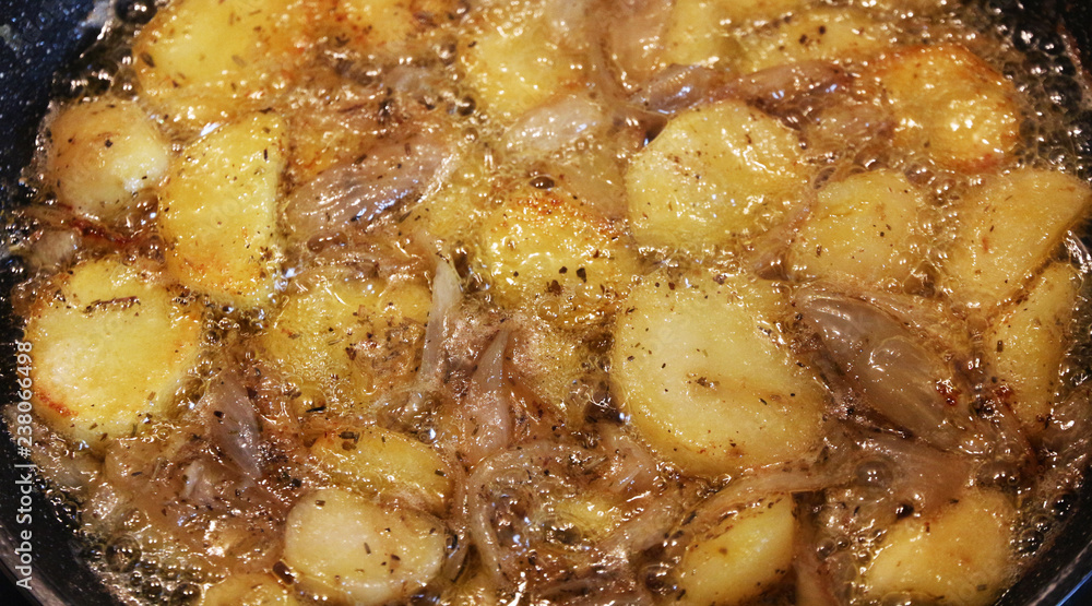 Pan fried potatoes Pan fried potatoes