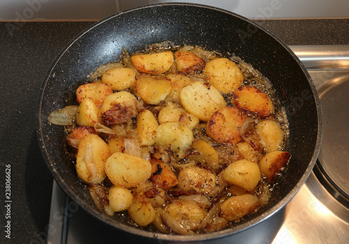 Pan fried potatoes