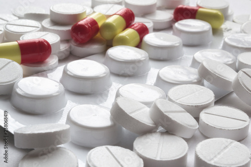 medication and pills backgr...