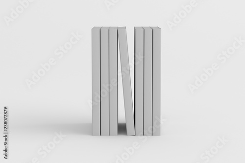 Slika na platnu Square slipcase book mock up isolated on soft gray background
