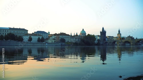 River Vltava in morning