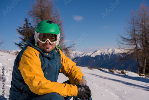 snowboarder portrait