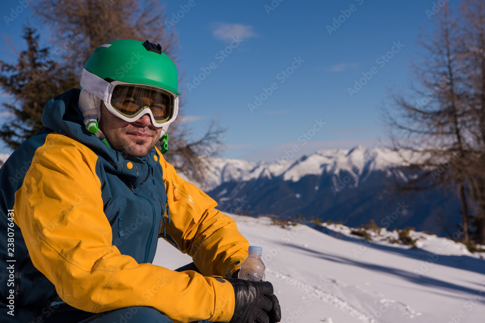 snowboarder portrait