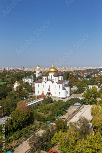 Ukrainian Orthodox Church of the Moscow Patriarch, Holy Dormition Odessa Patriarchal Monastery. This is one of the main attractions of the city.