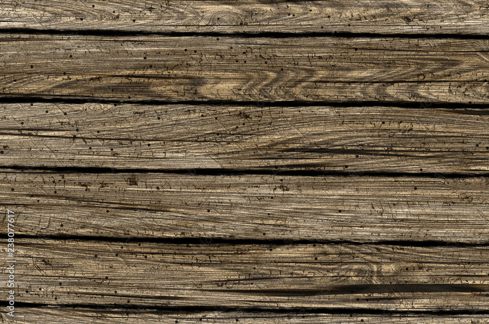 Fototapeta premium wood beams with wormholes surface