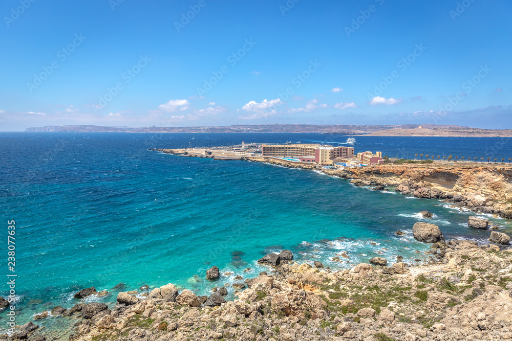 Amazing beach landscape in Malta