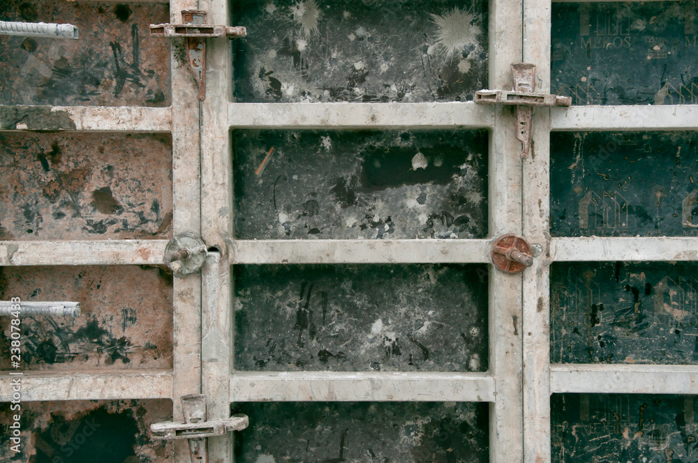 Industrial photo. Real life. Concrete works. formwork fixing. close-up. Industrial photo. Real life. Concrete works. formwork fixing. close-up.