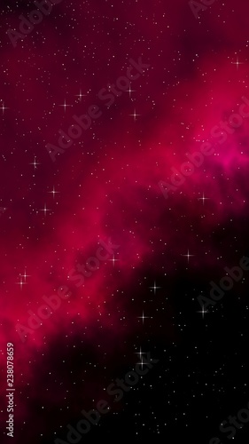 Colorful and beautiful space background. Outer space. Starry outer space texture. Templates, red background Design of websites, mobile devices and applications. 3D illustration