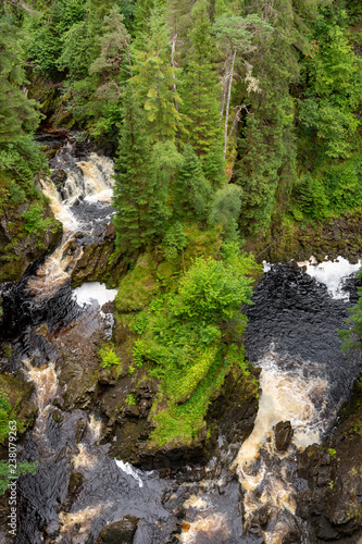 Plodda Falls - waterfall in scotland