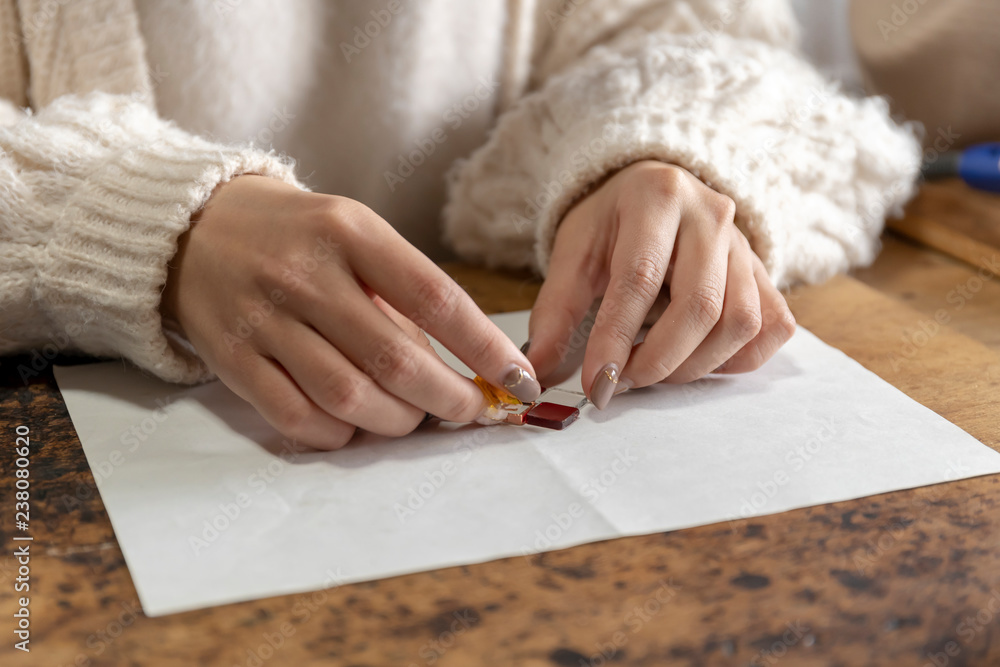 Obraz premium 工作 ハンドメイド 手作り イメージ