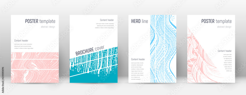 Cover page design template. Geometric brochure lay - obrazy, fototapety, plakaty 