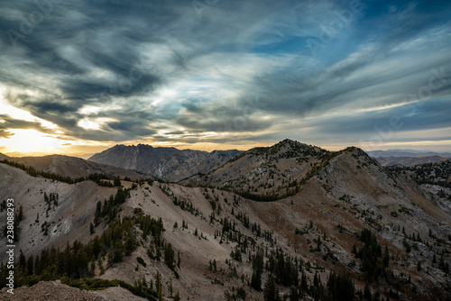 beautiful blue sky  big Cottonwood