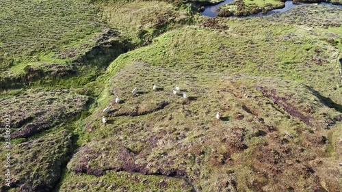 Flying over the River Rha between Staffin and Uig on the Isle of Skye , Scotland photo