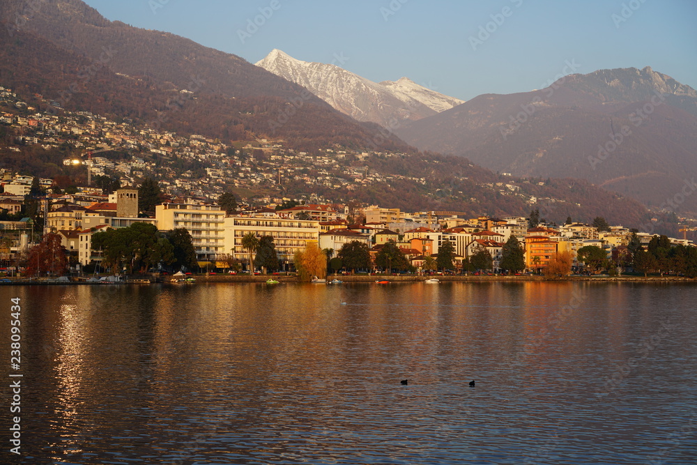 view of Locarno city, Switzerland