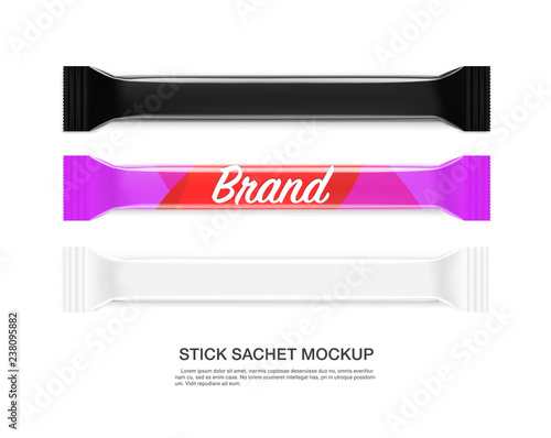 Blank mockup of packing stick. Vector illustration. Vector illustration, ready and simple to use for your design. Quickly allow you to present your idea or the finished product. EPS10.