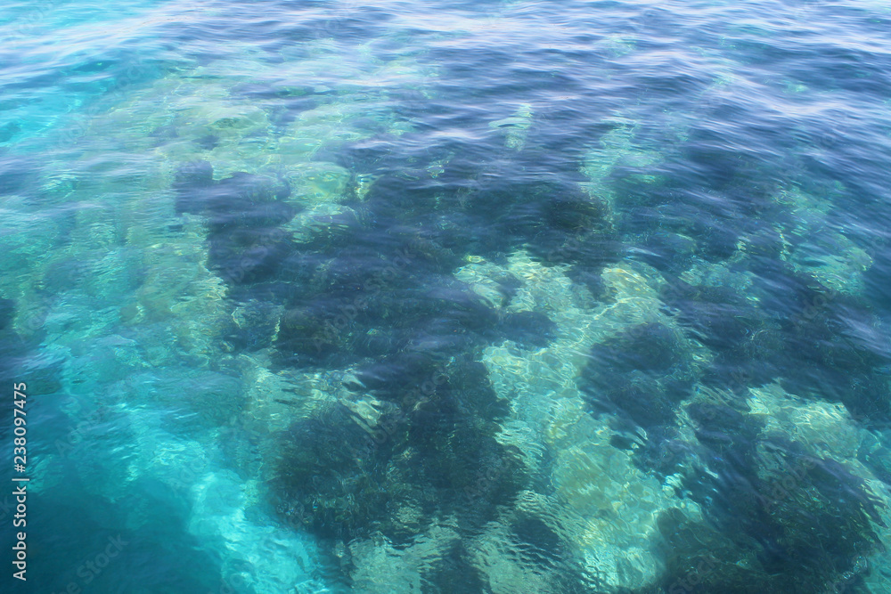 Fototapeta premium Crystal clear Mediterranean sea water