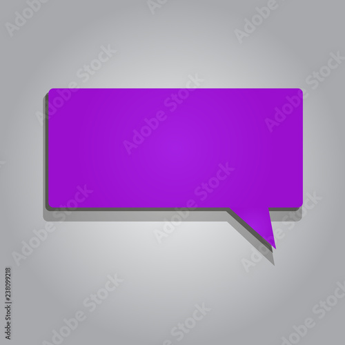 Flat design business Vector Illustration Empty template esp isolated Minimalist graphic layout template for advertising. Rectangular shape Solid color Halftone Blank Speech Bubble with Shadow